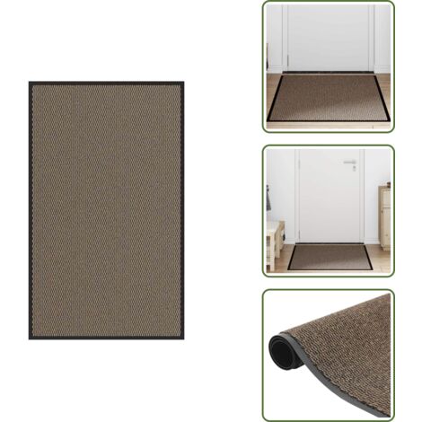 Zerbino polipropilene - vidaXL Zerbino Marrone 90x150 cm - Zerbino PVC