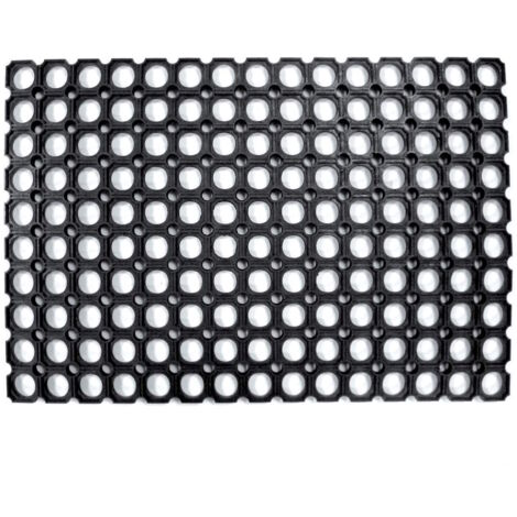 Zerbino Robustus Componibile Pvc Nero Cm.40x70 Nido D'Ape Alveolare