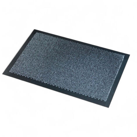 Zerbino tappeto mangiasporco grigio con fondo antiscivolo spessore 9 mm - 90x150 cm