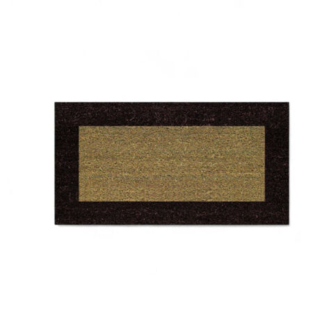 Zerbino tappeto marrone in cocco con fondo in gomma Ecoco - 40x80 cm