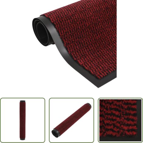 Zerbino trapuntato -  Zerbino Trapuntato 60x150 cm Rosso