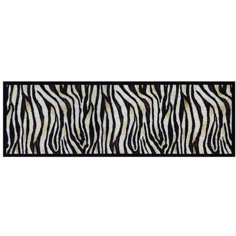 Zerbino Zebra antracite/beige - 50x150 cm