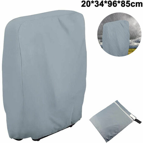 Zero Gravity Outdoor Folding Chair Cover, Dustproof and Dust Proof, All Weather Resistant Patio Furniture Covers, 20/34×W96×H85cm, Gray