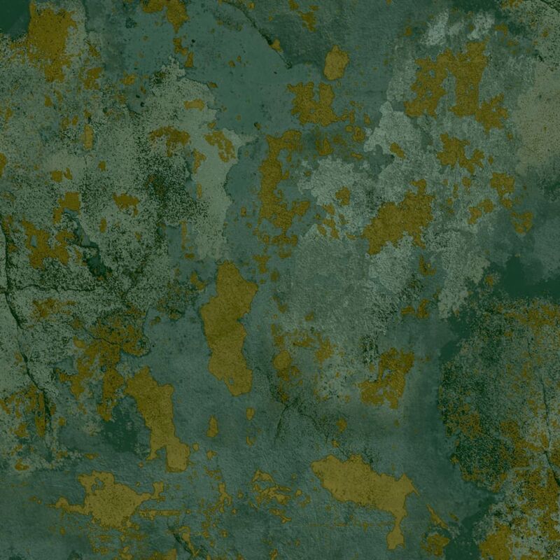 

Papel pintado Plastered Wall verde - Verde - Zero