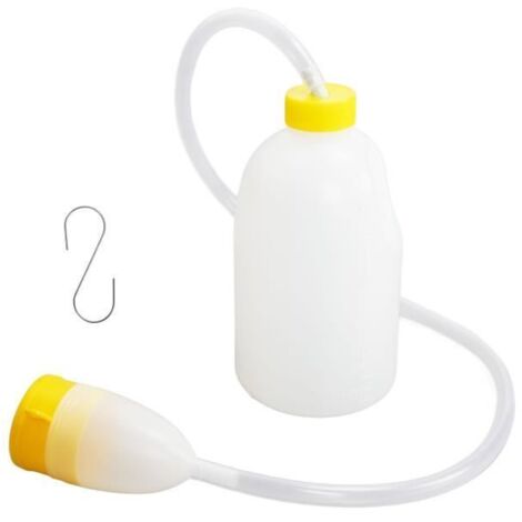 Zerodis Bouteille d\'urinoir pour hommes Bouteille d\'urinoir pour homme avec tube urinaire de 90 cm Bouteille de pipi de grande