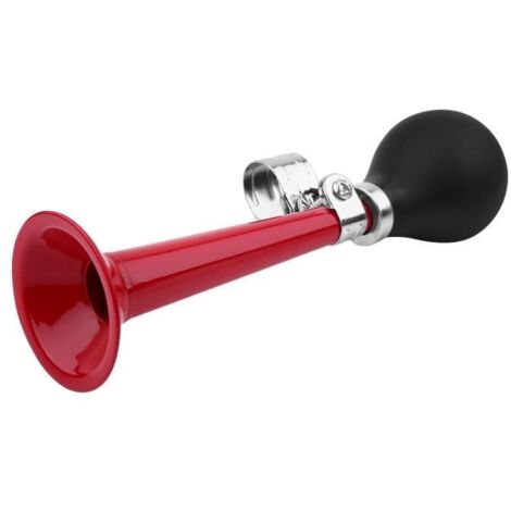 Zerodis Vélo Bugle 2.2inch Vélo Vélo Hooter Portable Vélo Air Horn Bugle Ampoule Squeeze Ring Rouge