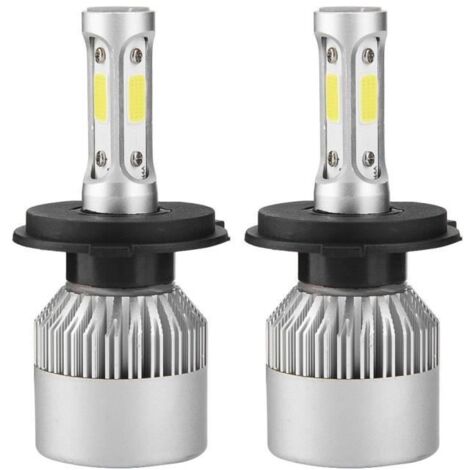Zerone phare LED H4 2pcs H4 LED 36W 8000LM phare voiture Hi / Lo faisceau ampoules automatiques 6000K (blanc)