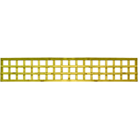 Zest 3 x Country Square Wooden Trellis 1.83m x 0.3m 1ft Garden Screen Support