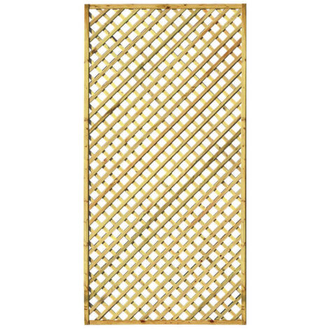 Zest 3 x Hillside Diamond Wooden Trellis 1.83m x 0.9m 3ft Garden Screen Support