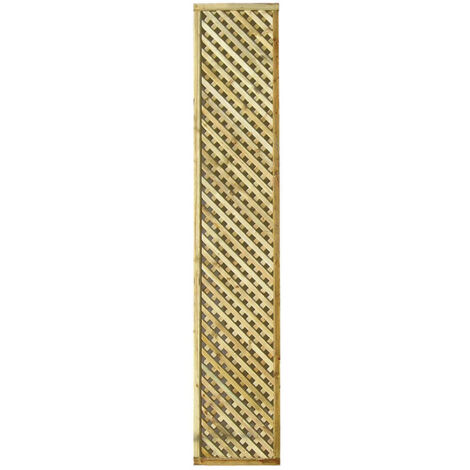 Zest 3 x Privacy Diamond Wooden Trellis 1.83m x 0.3m 1ft Garden Screen Support