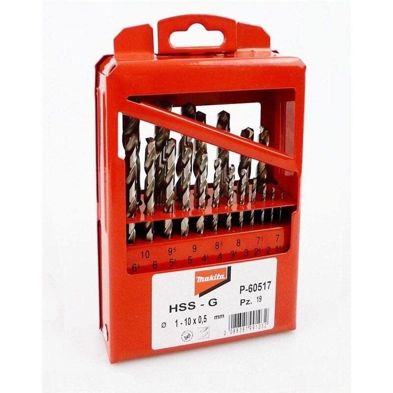 Zestaw wierteł do metalu hss-g 19szt.