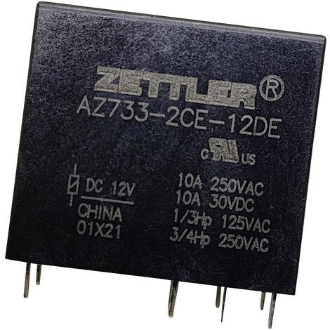 Zettler Electronics AZ733-2CE-6DE Printrelais 6 V/DC 12 A 2 Wechsler 1 St.