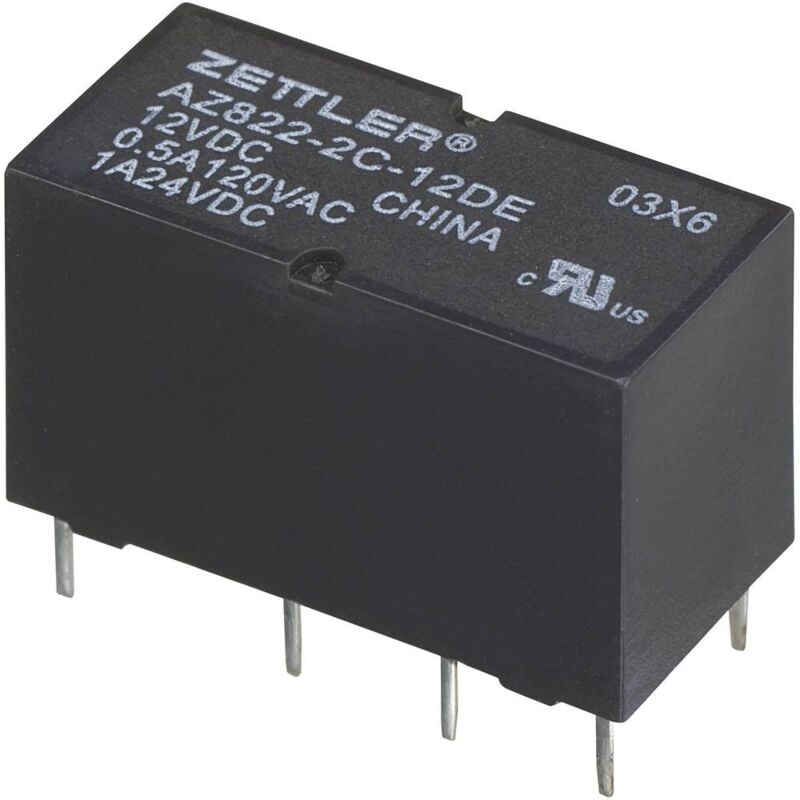 AZ822-2C-12DE Relè per pcb 12 v/dc 2 a 2 scambi 1 pz. - Zettler Electronics