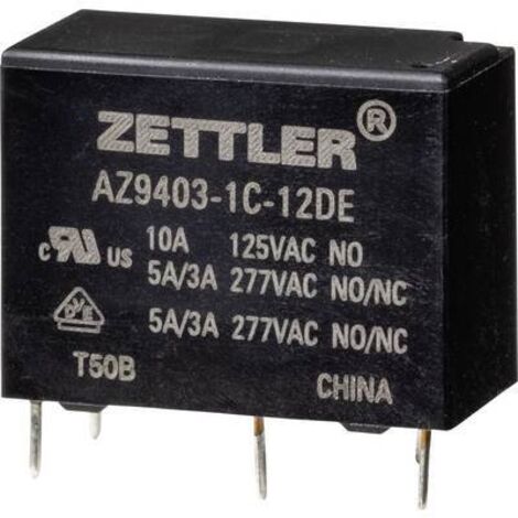 Zettler Electronics AZ9403-1C-12DE Relais de puissance 12 V/DC 5 A 1 pc(s) Y100942