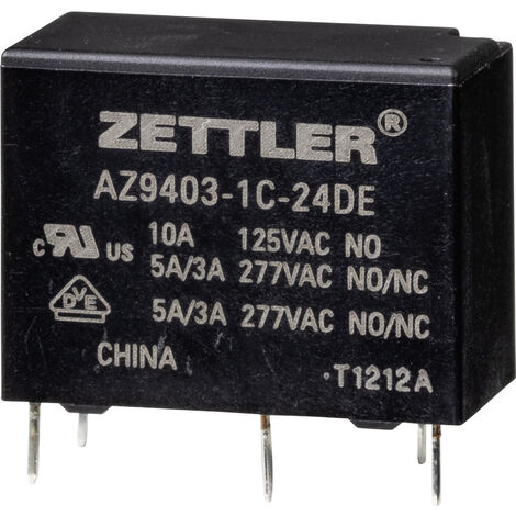 Zettler Electronics AZ9403-1C-24DE Powerrelais 24 V/DC 5 A  1 St.