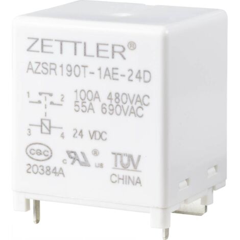 Zettler Electronics AZSR190T-1AE-24D Power relè 24 V/DC 100 A 1 NA 1 pz.
