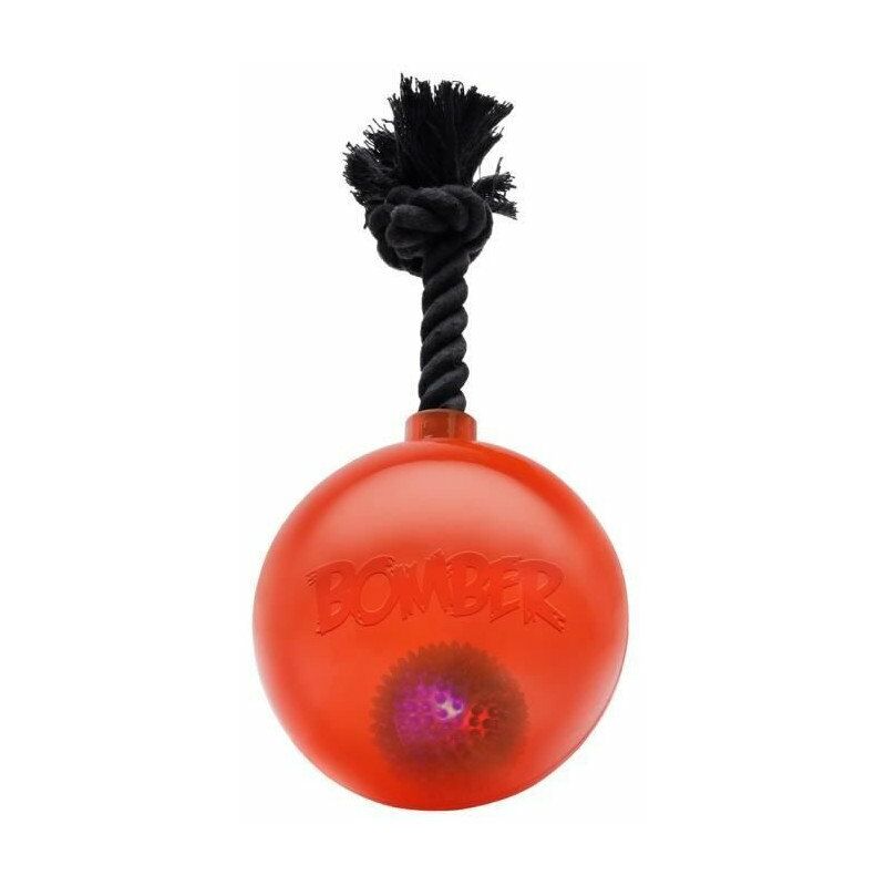 Zeus - Bombe avec ampoule a LED clignotante Bomber GM - Orange - Pour chien