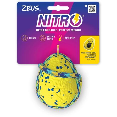 Zeus Nitro Pelota con Cuerda ligera y resistente con núcleo de goma