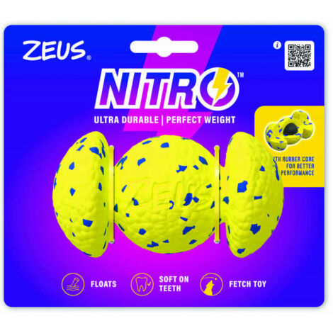 Zeus Nitro Pelota-Mancuerna ligera y resistente con núcleo de goma