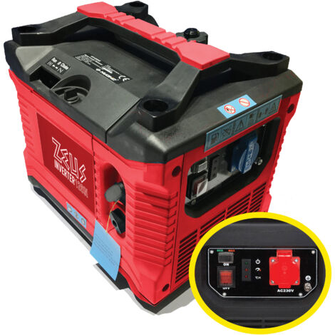 Groupe électrogène inverter 1200W essence – Autonomie 6h – Moteur 4 temps – Niveau sonore 95 dB – Compatible appareils électroniques – Zeuz