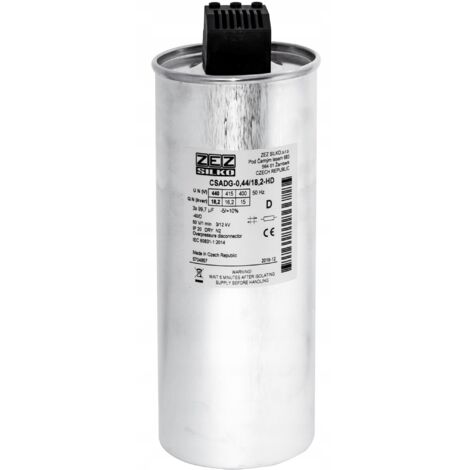 ZEZ-Silko-Kondensator 18,2 kvar 440 V Cn=3x99,75µF In=3x23,91A