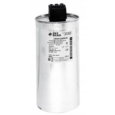 ZEZ-Silko-Kondensator 30 kvar 440 V Cn=3x164,42µF In=3x39,41A