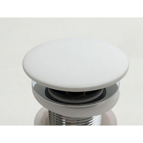 ZEZA Alexia lavabo cliquet capuchon - Solid surface - seul dessus - blanc mat