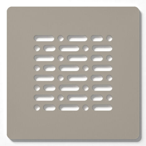 ZEZA Grade grille de bonde de receveur de douche - 13x13cm - New Pearl (beige)