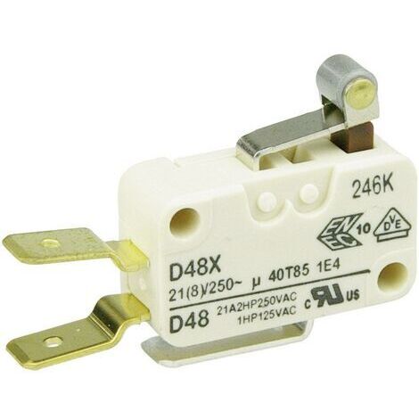 ZF D489-V3RA Microrupteur D489-V3RA 250 V/AC 21 A 1 x On/(On) à rappel 1 pc(s) D72100