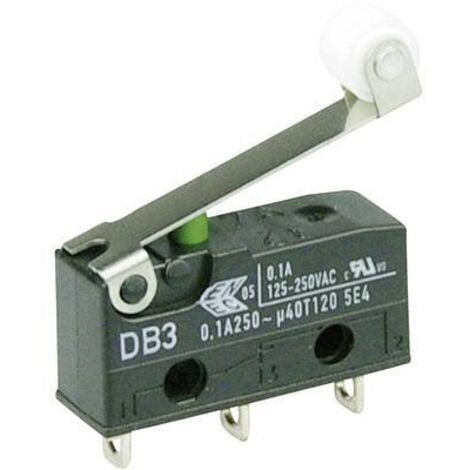 ZF DB3C-A1RC Microrupteur DB3C-A1RC 250 V/AC 0.1 A 1 x On/(On) à rappel 1 pc(s) D71510