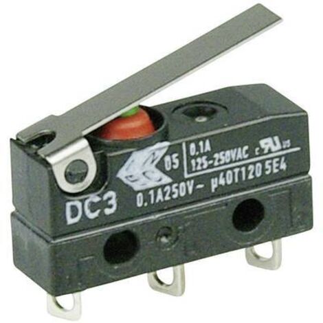ZF DC3C-A1LB Microrupteur DC3C-A1LB 250 V/AC 0.1 A 1 x On/(On) IP67 à rappel 1 pc(s)