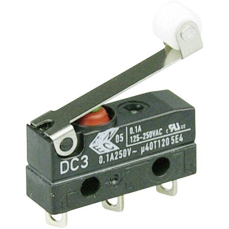 ZF DC3C-A1RC Microrupteur DC3C-A1RC 250 V/AC 0.1 A 1 x On/(On) IP67 à rappel 1 pc(s) D71000