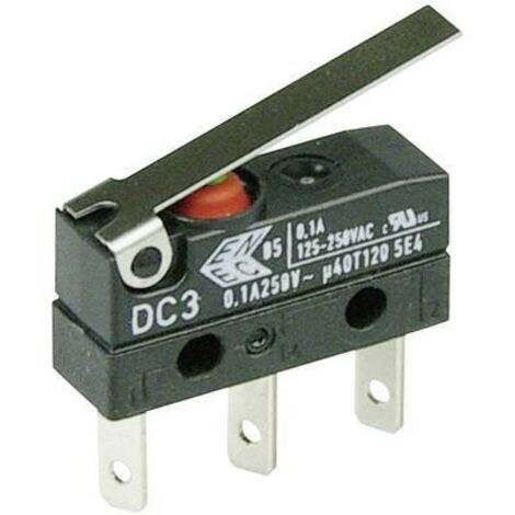 ZF DC3C-L1LC Microrupteur DC3C-L1LC 250 V/AC 0.1 A 1 x On/(On) IP67 à rappel 1 pc(s) D73229