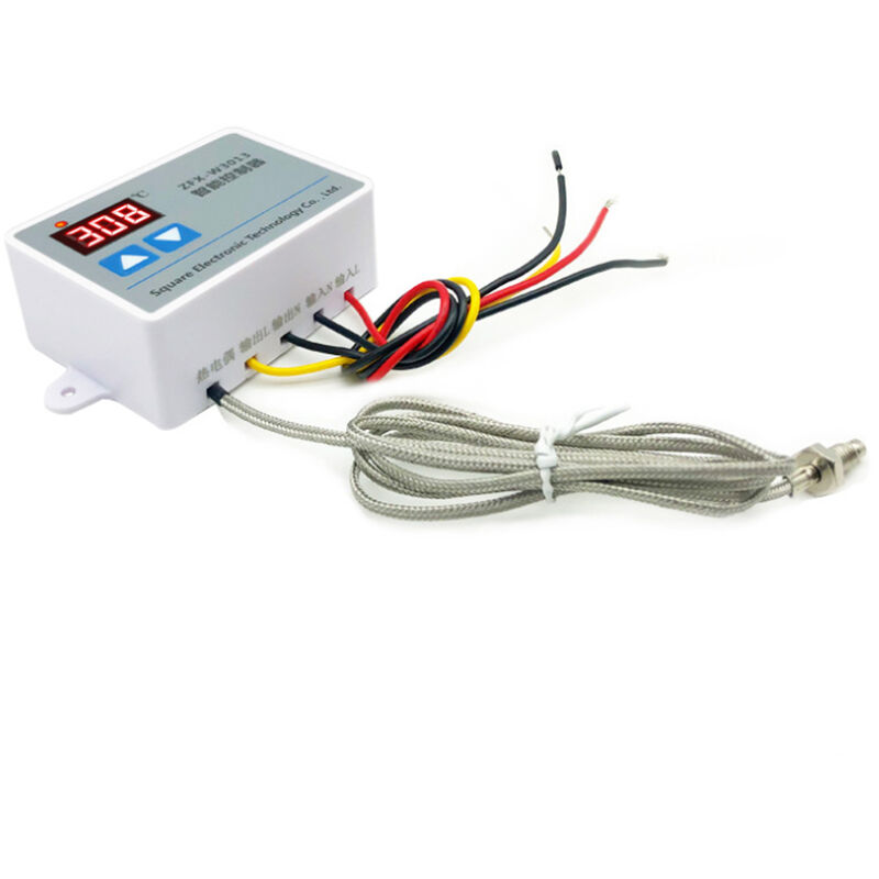 ZFX-W3013 Intelligent Digital Microcomputer Temperature Controller Mini Thermostat Switch for Freezer Fridge Hatching,model:Multicolor