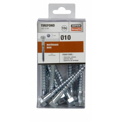 SIMPSON STRONG TIE Ziehfix Sechskantkopf 10 Länge : Länge Durchmesser ∅8 mm