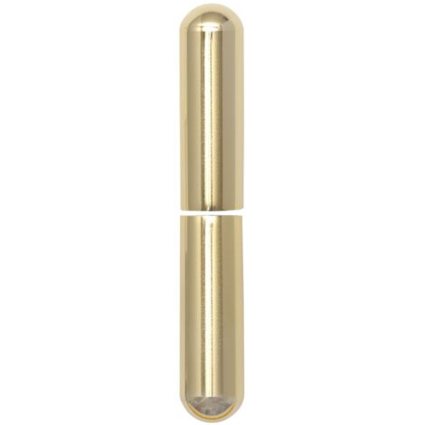 Zierhülse aus Aluminium Aufsteckhülse vermessingt für Einbohrbänder Band ø 20mm, Bandhöhe 112mm, oben + unten