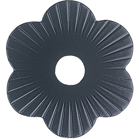 Zierrosette (Pfettenscheibe) ø 80x4 mm, Bohr-ø 13 mm, schwarz pulverbesch. (B)