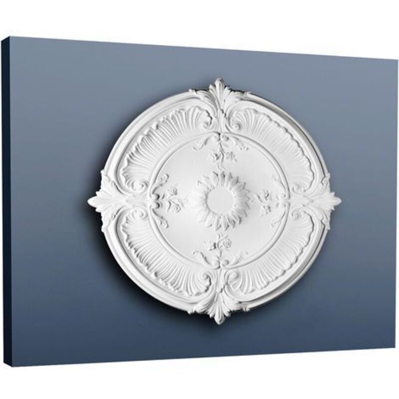 Orac - Zierrosette Stuck Decor R73 Luxxus Rosette Stuck Barock Dekor Aus Stoßfestem Polyurethan 70 Cm Durchmesser