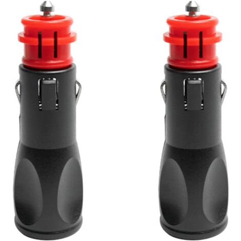 Zigarettenanzünder-Stecker, Zigarettenanzünder-Stecker-Adapter, Zigarettenanzünder-Stecker, Stecker für europäische Zigarettenanzünder-Adapter 12 V – 2 Stück