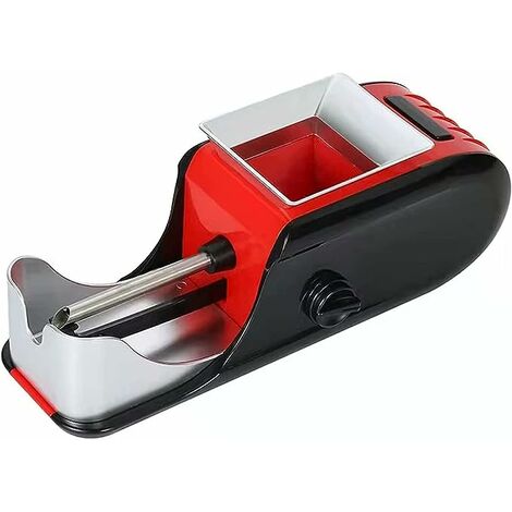 Zigarettenstopfmaschine, Elektrische Zigarettenstopfmaschine Vollautomatisch, Elektrische Raucherzubehör, Zigarettenfüllmaschine Mit Ladegerät Und Reinigungsbürste(rot)
