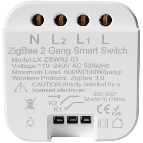 ZigBee 3.0 pour interrupteur intelligent, disjoncteur, minuterie, application Tuya Life, télécommande - Version ZigBee 2