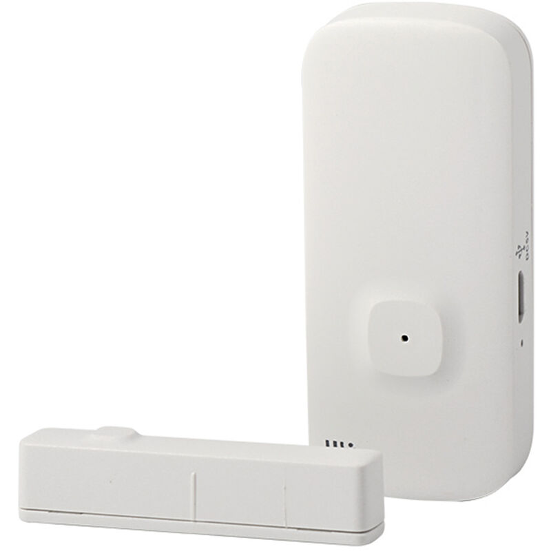 Asupermall - ZigBee Door Sensor Tuya app Control Door Window Opening Security Alarm Sensor Magnetic Switch Wireless Detector Smart Home,model:White