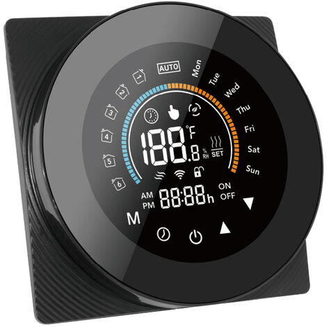 ZigBee Termostato Intelligente per Caldaia Acqua/Gas Regolatore di Temperatura Digitale Ampio Display LCD Pulsante Touch Controllo Vocale Compatibile con Google Assistant e Amazon Alexa/Xiaodu/Tencent