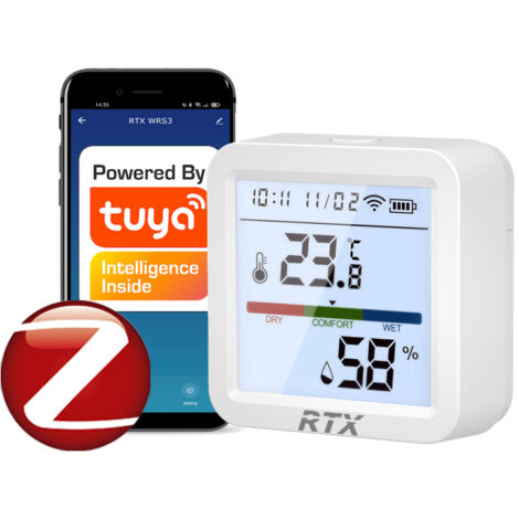 Zigbee Tuya LCD-Temperatur- und Feuchtigkeitssensor