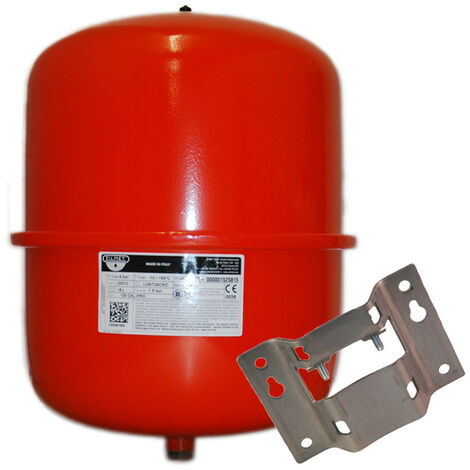 Zilmet - 25 Litre Red Heating Expansion Vessel & Bracket 1300002400B2