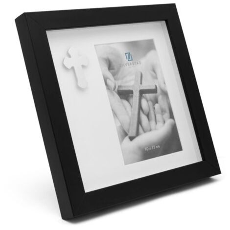 Zilverstad Fotorahmen mit Kreuz 10x15 Metall Portrait  7550001