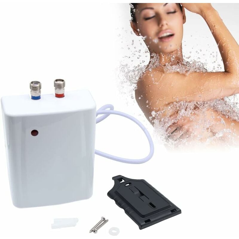 Chauffe-eau électronique instantané 3,5 kW - Eau chaude instantanée - Economique et compact - Chauffe-eau de table