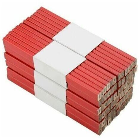 Zimmermannsbleistifte, 72er-Set, 17,5 x 1,3 x 0,7 cm, Rot, 900 g