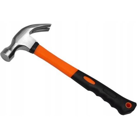 Zimmermannshammer 450g Mit Fiberglasstiel - Magnetischer Nagelhalter Für Profis