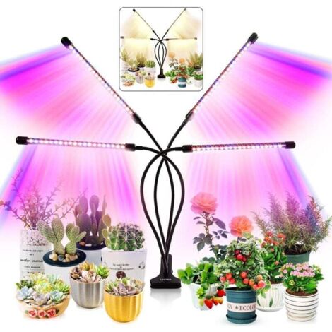 Zimmerpflanzenlampe – Verbesserte Version mit 80 LEDs mit Vollspektrum und Rot-Blau-Spektrum, m